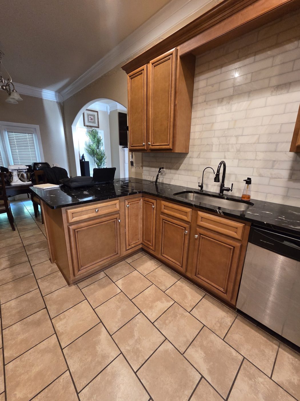 Kitchen cabinet painting in Huntsville, AL before