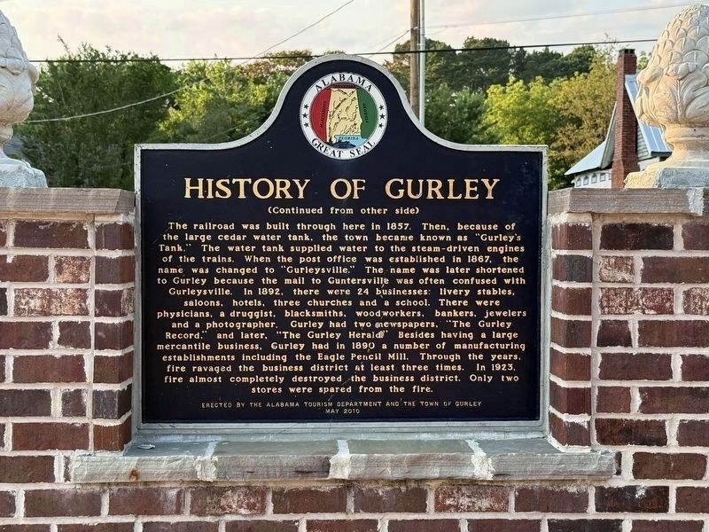 Local landmark in Gurley, Alabama